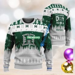 NCAA Hawaii Rainbow Warriors Custom Name It A Good Day Sweater
