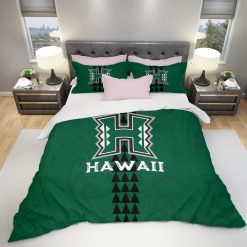 NCAA Hawaii Rainbow Warriors Green Bedding Set