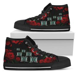 Alternative view of NCAA Hawaii Rainbow Warriors Lovely Rose Thorn Incredible High Top Shoes