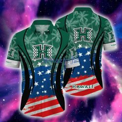 NCAA Hawaii Rainbow Warriors Star Pattern Hawaiian Shirt
