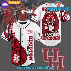 NCAA Houston Cougars Custom Name Go Coogs Baseball Jersey