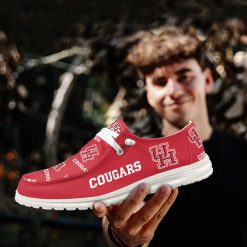 Alternative view of NCAA Houston Cougars Custom Name Red Hey Dude Shoes