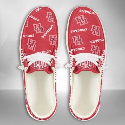NCAA Houston Cougars Custom Name Red Hey Dude Shoes
