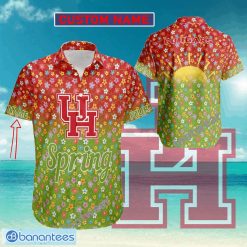 NCAA Houston Cougars Custom Name Spring Hawaiian Shirt