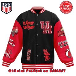 Alternative view of NCAA Houston Cougars I’d Rather Be In Baseball Jacket