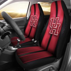 NCAA Houston Cougars Incredible Line Pattern Car Seat Covers