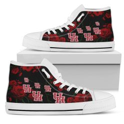 NCAA Houston Cougars Lovely Rose Thorn Incredible High Top Shoes