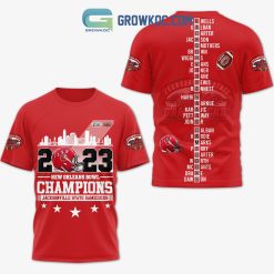 NCAA Jacksonville State Gamecocks 2023 New Orleans Bowl Red T-Shirt