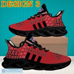 Alternative view of NCAA Jacksonville State Gamecocks Black Striped Max Soul Shoes