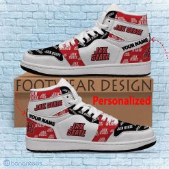 Alternative view of NCAA Jacksonville State Gamecocks Custom Name Logo Air Jordan 1 High Sneakers