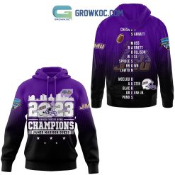 NCAA James Madison Dukes 2023 Armed Forces Bowl Purple Pullover Hoodie