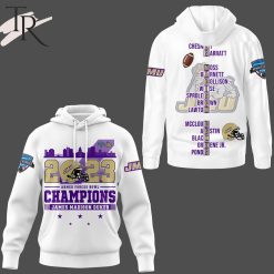 NCAA James Madison Dukes 2023 Armed Forces Bowl White Pullover Hoodie