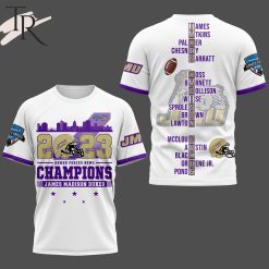 NCAA James Madison Dukes 2023 Armed Forces Bowl White T-Shirt