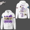 NCAA James Madison Dukes 2023 Armed Forces Bowl White Zip Up Hoodie
