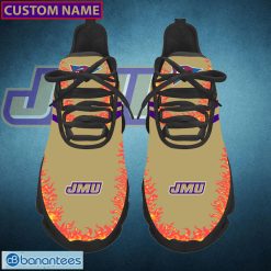 Alternative view of NCAA James Madison Dukes Custom Name Love Max Soul Shoes