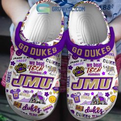 NCAA James Madison Dukes Go Dukes We Beat Tech Crocs
