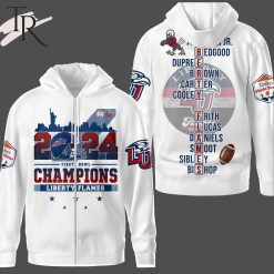 NCAA Liberty Flames 2024 Fiesta Bowl White Zip Up Hoodie