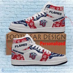 Alternative view of NCAA Liberty Flames Custom Name Logo Air Jordan 1 High Sneakers