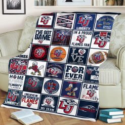 NCAA Liberty Flames Love Fleece Blanket