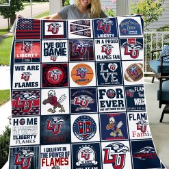 Alternative view of NCAA Liberty Flames Love Fleece Blanket