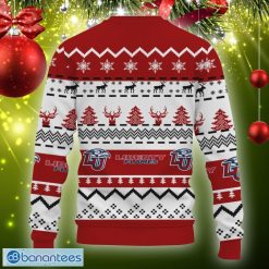Alternative view of NCAA Liberty Flames Snow Pattern Ugly Christmas Sweater