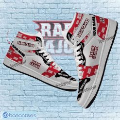 NCAA Louisiana Ragin' Cajuns Custom Name Logo Air Jordan 1 High Sneakers