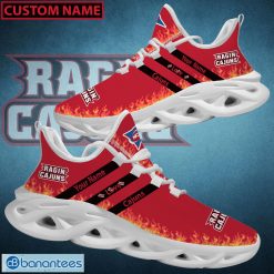 NCAA Louisiana Ragin' Cajuns Custom Name Love Max Soul Shoes