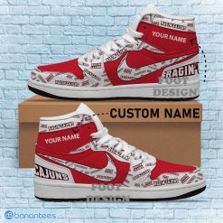 Alternative view of NCAA Louisiana Ragin' Cajuns Custom Name New Season Design Air Jordan 1 High Sneakers