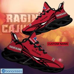 Alternative view of NCAA Louisiana Ragin' Cajuns Custom Name Red Black Max Soul Shoes