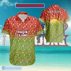 NCAA Louisiana Ragin' Cajuns Custom Name Spring Hawaiian Shirt