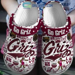 NCAA Montana Grizzlies Go Griz Bear Love Crocs