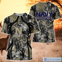 NCAA Navy Midshipmen Camo Hunting T-Shirt