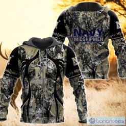 NCAA Navy Midshipmen Camo Hunting Zip Up Hoodie