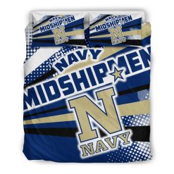 Alternative view of NCAA Navy Midshipmen Colorful Shine Amazing Bedding Set