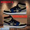 NCAA Navy Midshipmen Custom Name New Design Black Air Jordan 1 High Sneakers