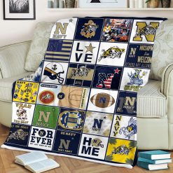 NCAA Navy Midshipmen Love Fleece Blanket