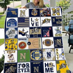 Alternative view of NCAA Navy Midshipmen Love Fleece Blanket