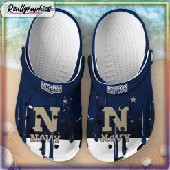 NCAA Navy Midshipmen Melting Paint Crocs