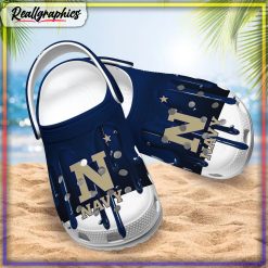 Alternative view of NCAA Navy Midshipmen Melting Paint Crocs