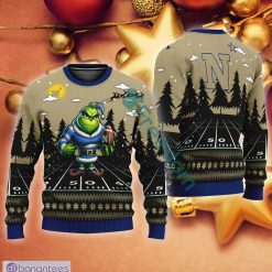 NCAA Navy Midshipmen Play Grinch Ugly Christmas Sweater