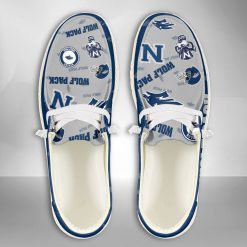 NCAA Nevada Wolf Pack Custom Name Grey Blue Hey Dude Shoes
