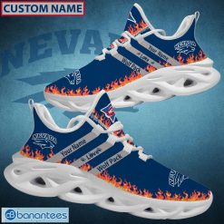 NCAA Nevada Wolf Pack Custom Name Love Max Soul Shoes