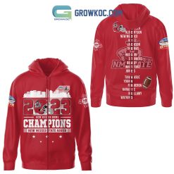 NCAA New Mexico State Aggies 2023 New Mexico Bowl Red Zip Up Hoodie
