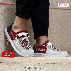 Alternative view of NCAA New Mexico State Aggies Custom Name Hey Dude Shoes
