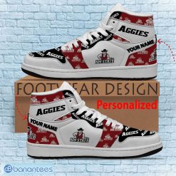 Alternative view of NCAA New Mexico State Aggies Custom Name Logo Air Jordan 1 High Sneakers