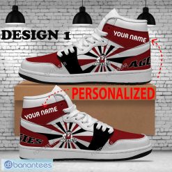 NCAA New Mexico State Aggies Custom Name New Design Air Jordan 1 High Sneakers