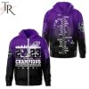 NCAA Northwestern Wildcats 2023 Las Vegas Bowl Purple Black Zip Up Hoodie