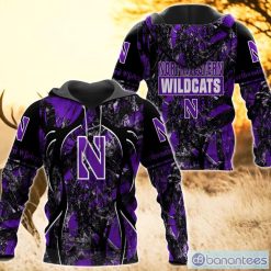 NCAA Northwestern Wildcats Camo Hunting Pullover Hoodie