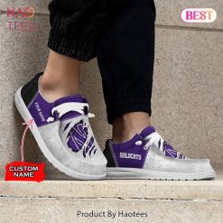 Alternative view of NCAA Northwestern Wildcats Custom Name Hey Dude Shoes
