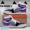 NCAA Northwestern Wildcats Custom Name New Design Air Jordan 1 High Sneakers